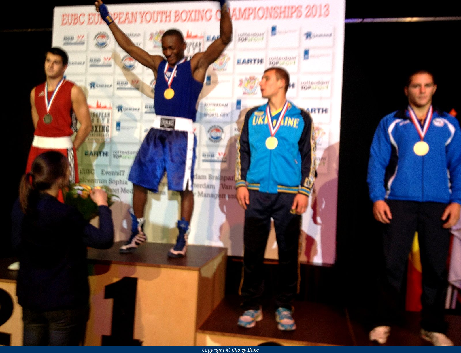 Le nouveau champion d'Europe amateur junior des poids moyens savoure sa victoire...